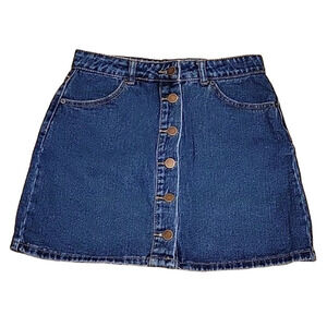 Denim Mini Skirt Coastal Cowgirl 90s Y2K Western Festival Country Preppy Size S